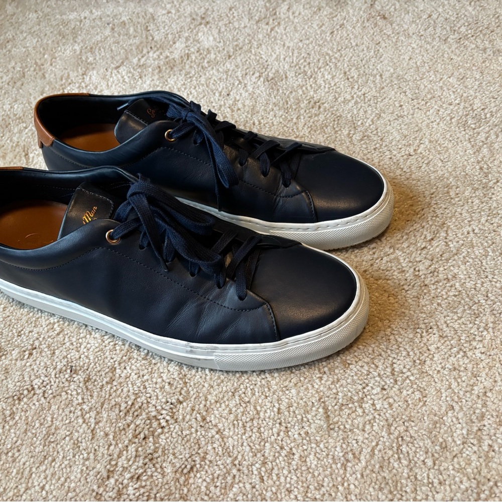 Men's Good Man Brand Navy Leather Sneakers size 12M